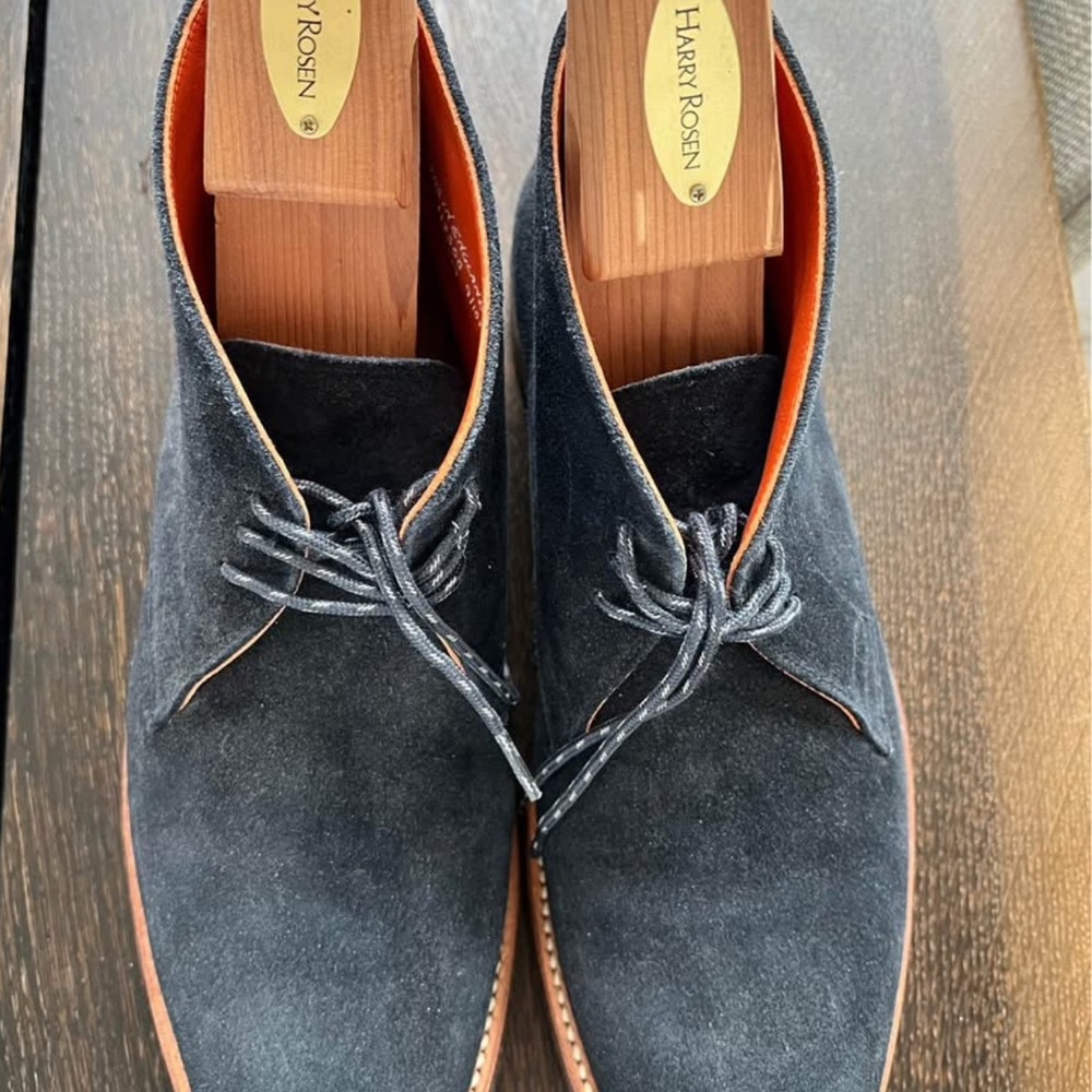 Rag & Bone Blue Chukka Boots Minimalist Design